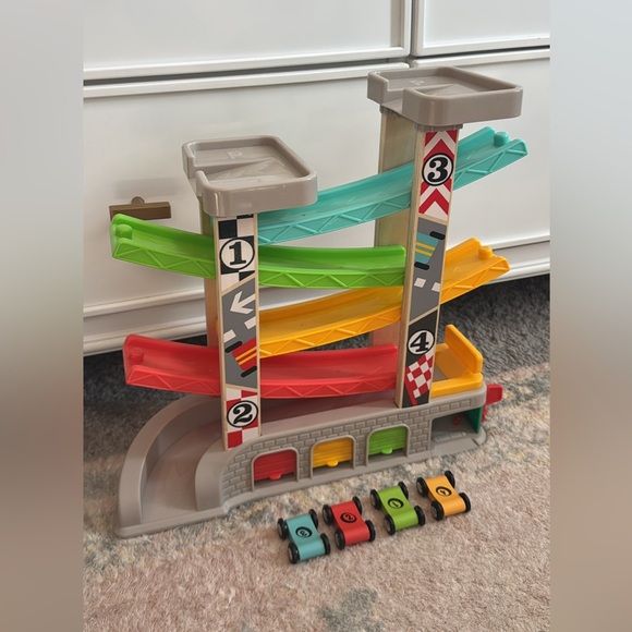 Colorful Racing Track Set with Cars - Picture 2 of 3